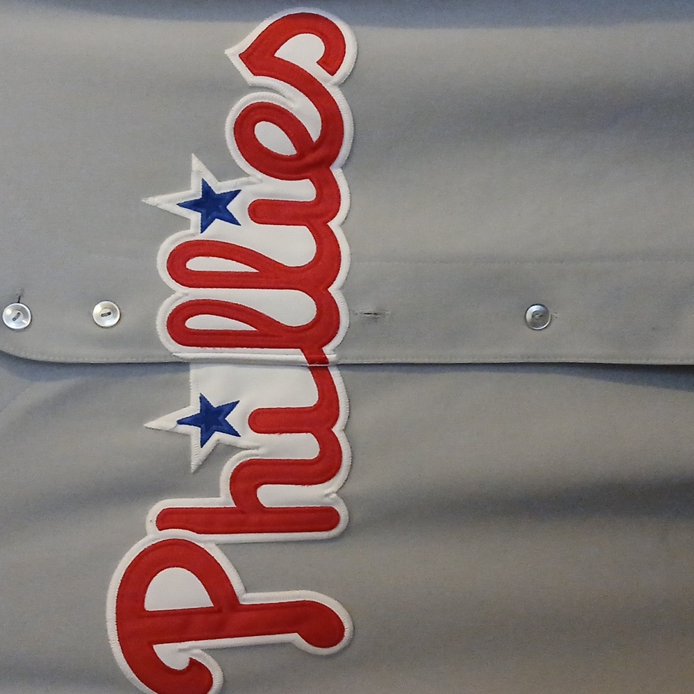 Gray Phillies Baseball Jersey